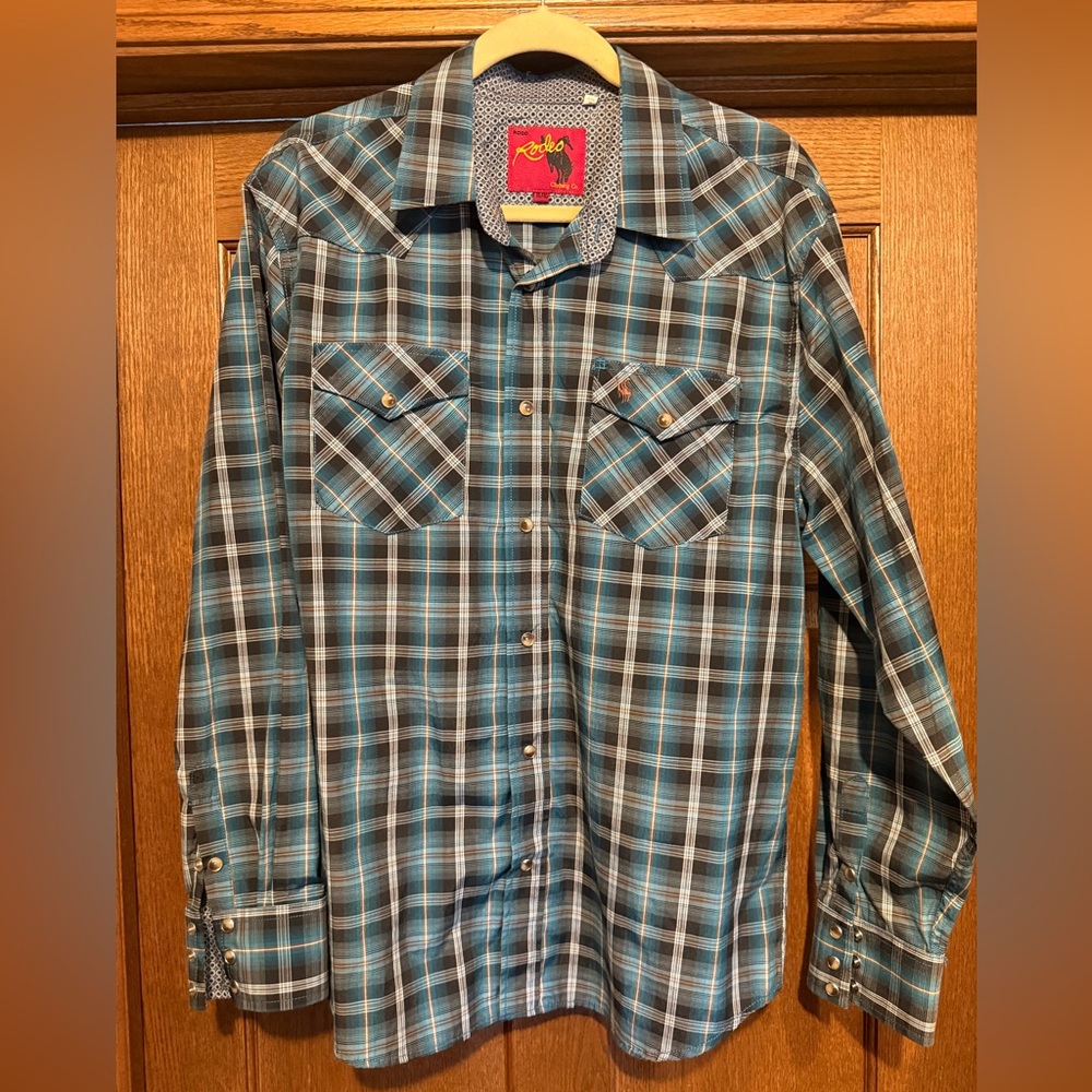 RCCO Rodeo Plaid Snap-Front Western Shirt